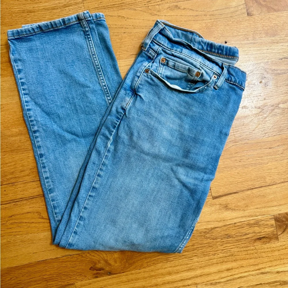 Levi Strauss & Co 514 Men’s 36x30‎ Light Wash Denim Blue Jeans, GUC